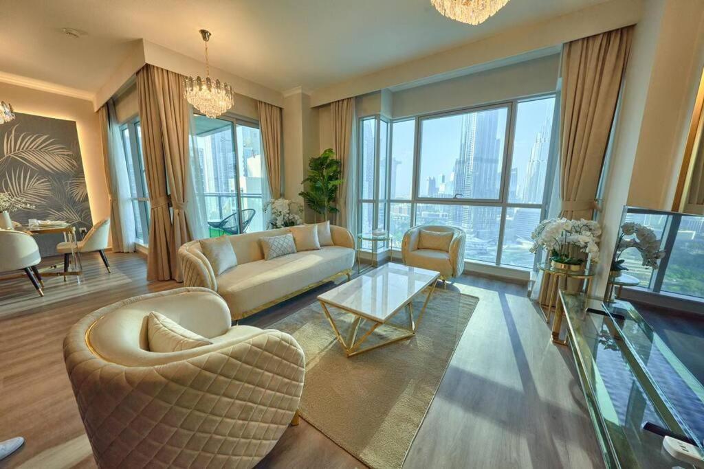 Апартаменти Magnificent Luxury 3Br With Amazing Burj & Fountain View Дубай Екстер'єр фото